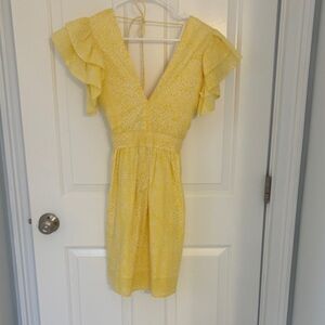 Monsoon and Beyond Yellow Midi Dress